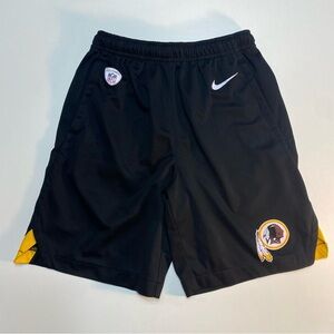 Washington Redskins NFL Nike Knit Dri-FIT Shorts Black Youth Medium M Boys Girls